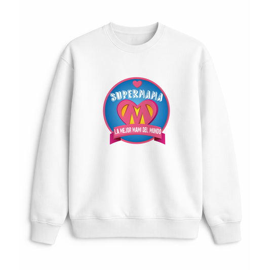 Sudadera Supermamá la mejor mami del mundo