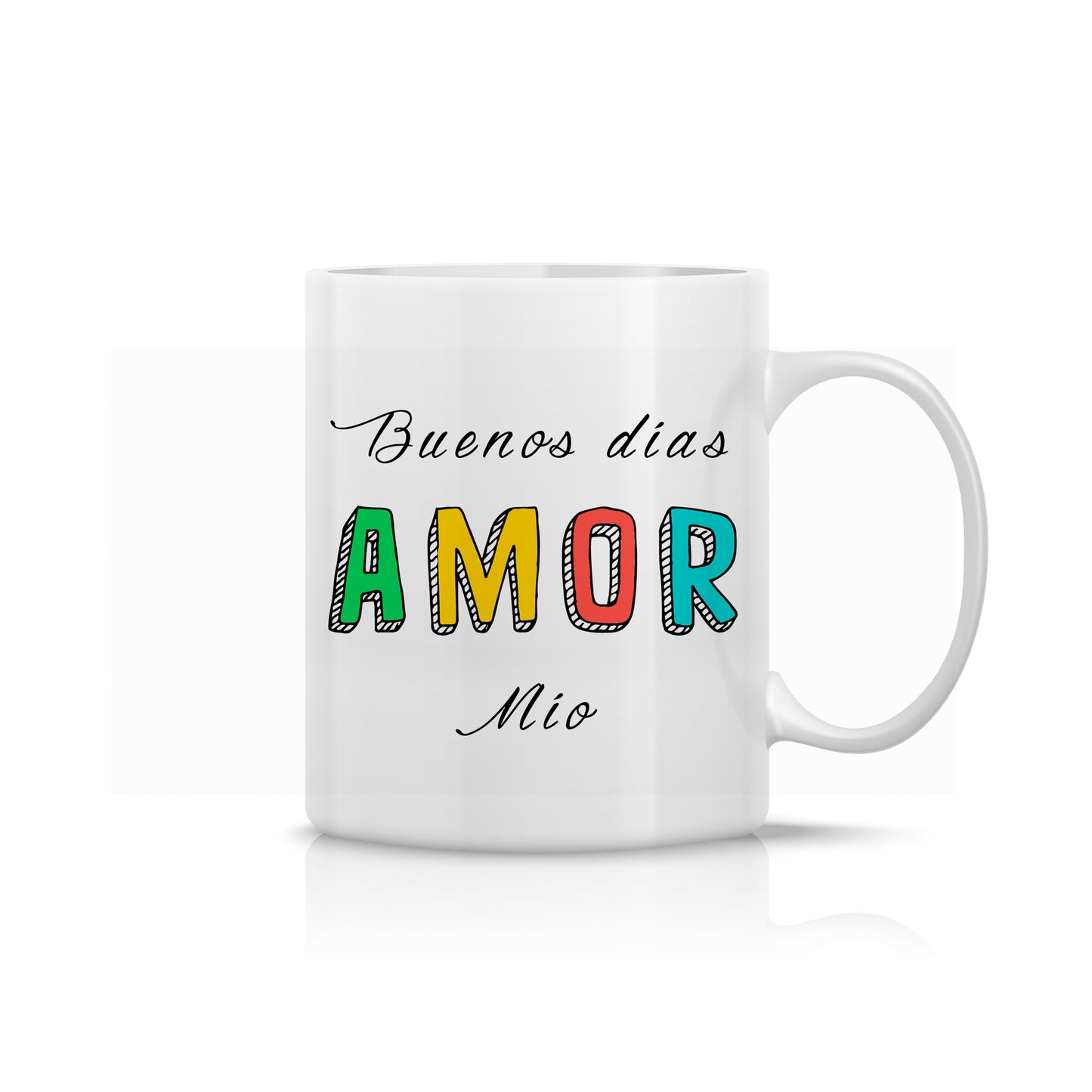 Taza “Buenos días amor mío” – Regalo romántico para pareja