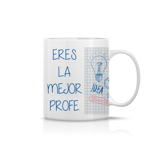 Taza “Eres la mejor Profe” con diseño moderno y creativo