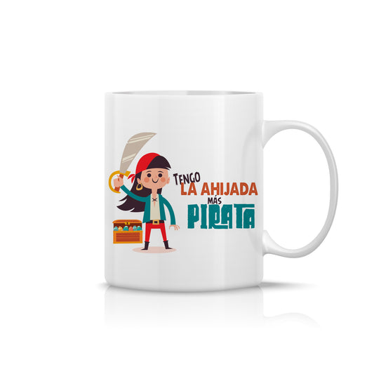 Taza para ahijada “Tengo la ahijada más pirata”