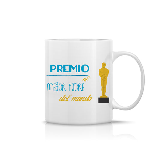 Taza “Premio al Mejor Padre del Mundo” – Regalo Original para Papá