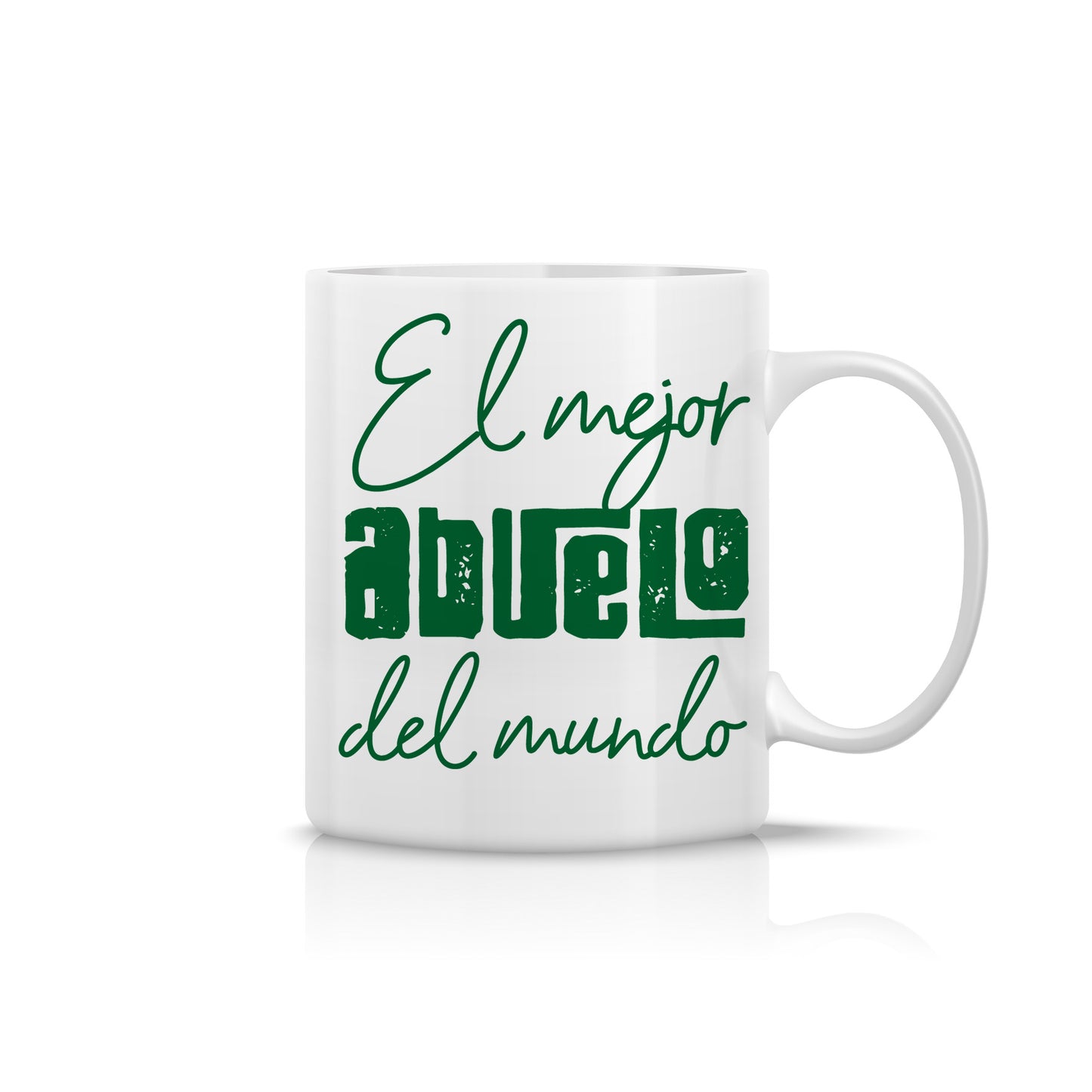 Taza “El mejor abuelo del mundo” en verde – Regalo clásico y elegante para Abuelo
