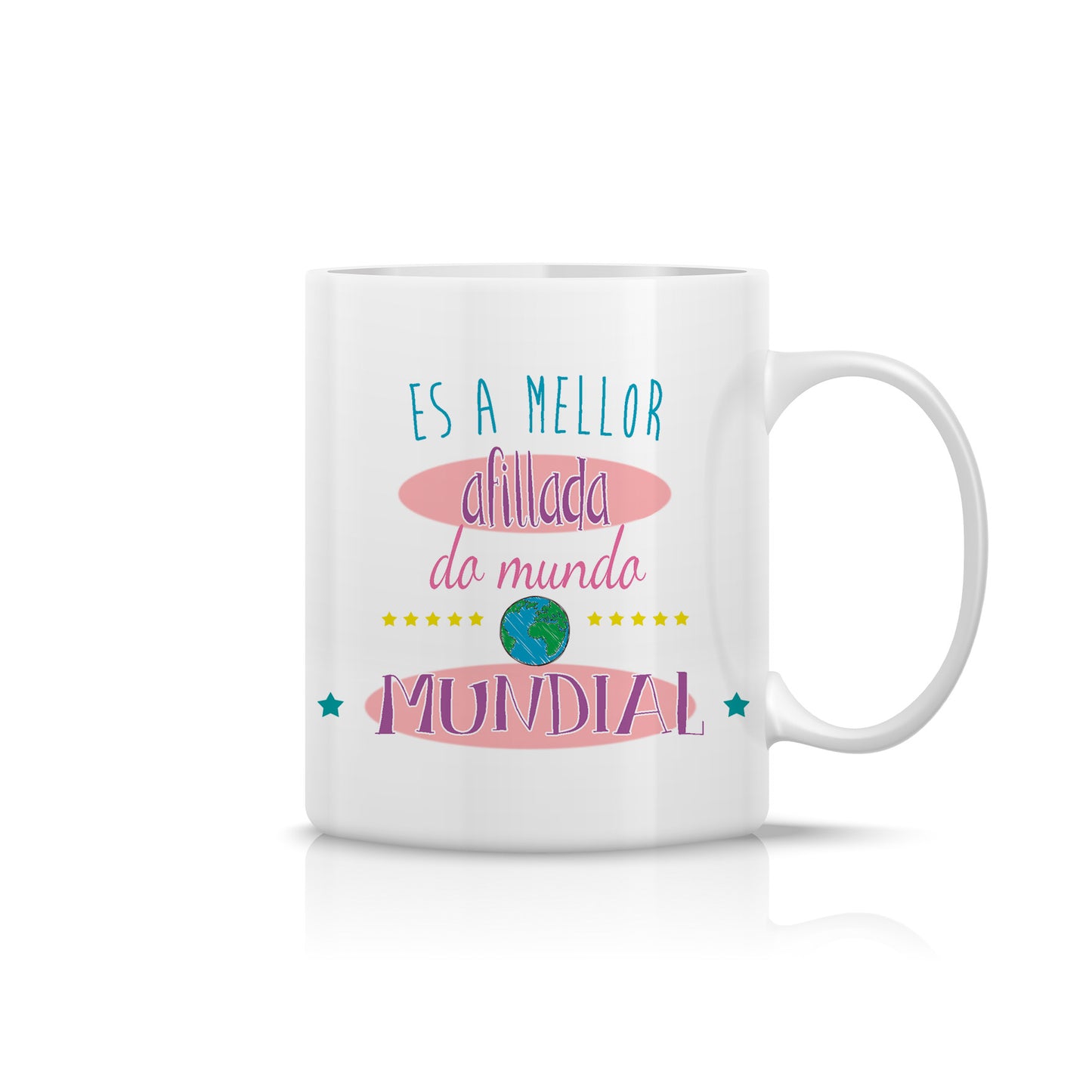 Taza “Es a mellor afillada do mundo mundial” – Regalo original para ahijada