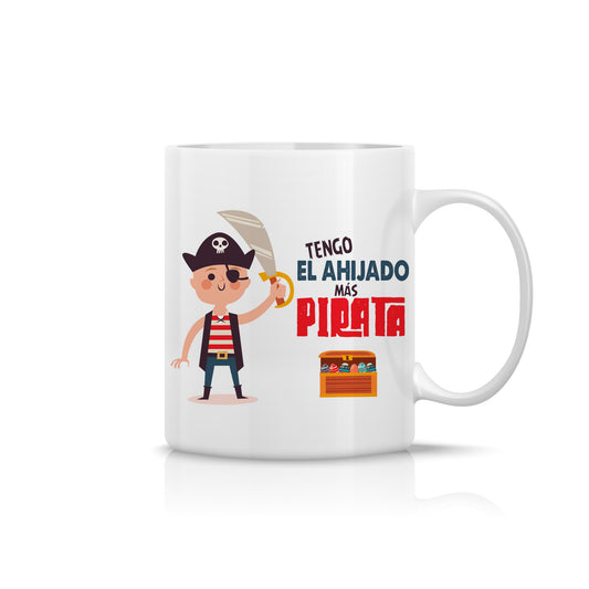 Taza divertida para ahijado “Tengo el ahijado más pirata” – Regalo Original