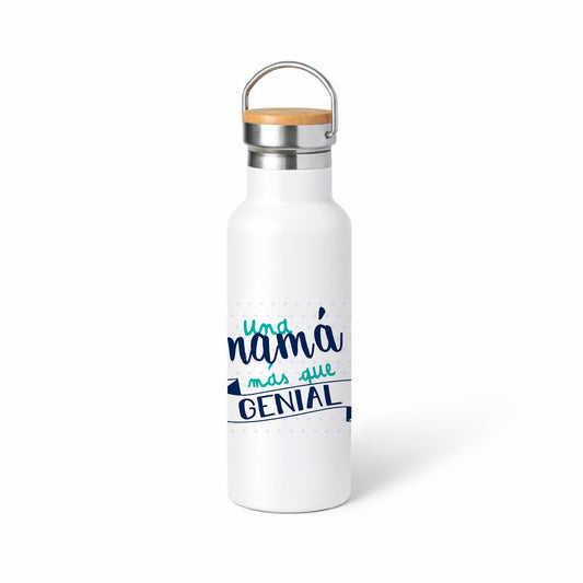Termo térmico 500 ml “Una mamá más que genial” – Acero inox doble pared