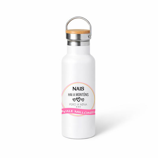 Termo inoxidable 500 ml para nai – “A miña vale millóns” (en galego)