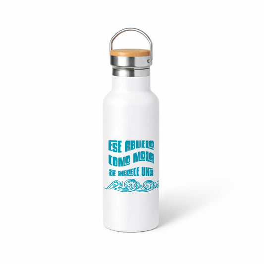 Termo divertido para abuelo “Ese abuelo como mola…” – diseño marinero