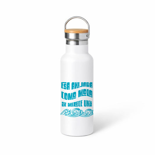 Termo para ahijada “Esa ahijada como mola” – diseño con ola marinera