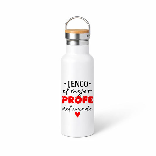 Termo “Tengo el mejor profe del mundo” – regalo para profesores