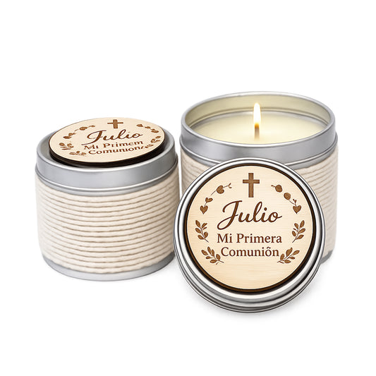 Vela personalizada para Primera Comunión