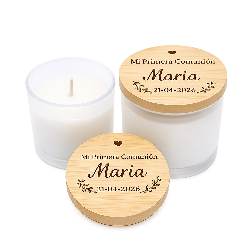 Vela personalizada para Primera Comunión
