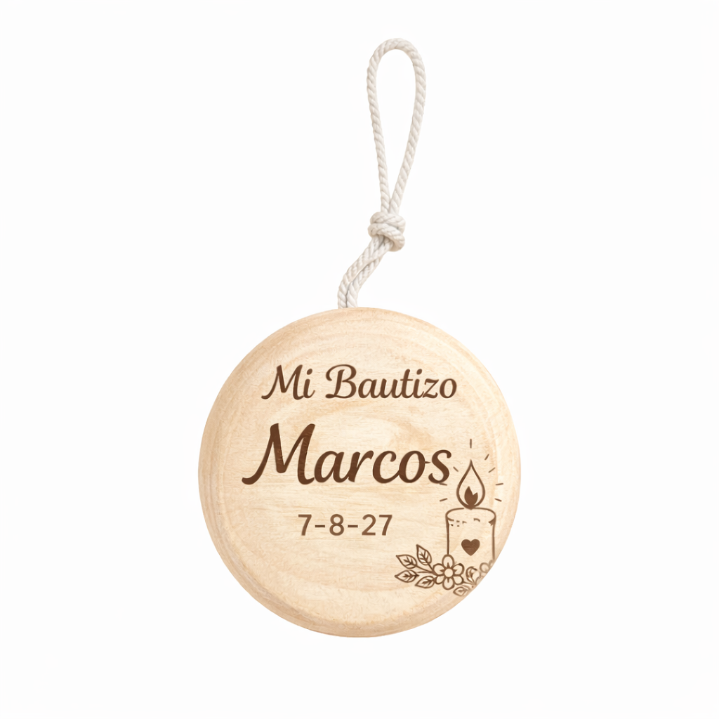 Yoyó personalizado para bautizo