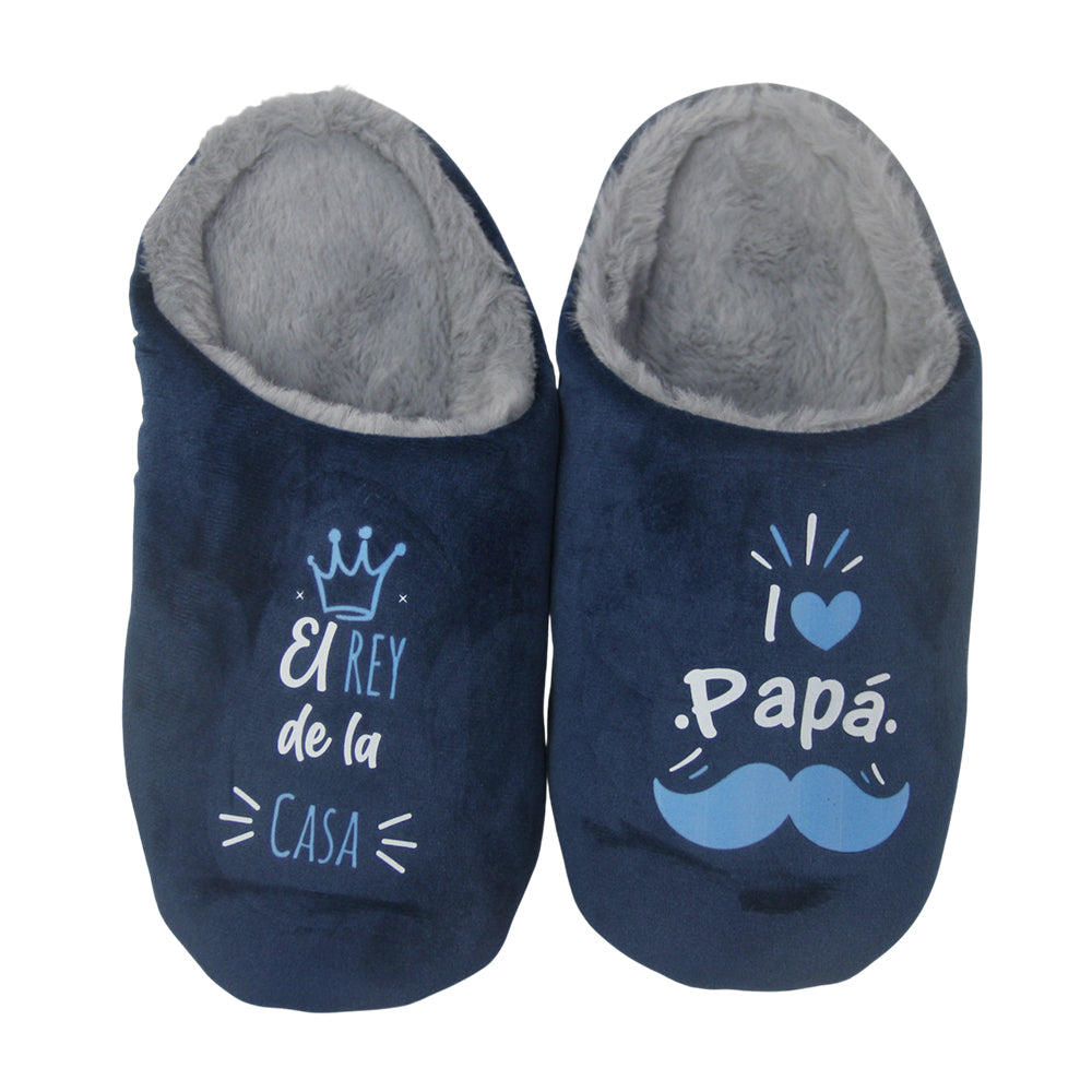 Zapatillas de casa para papá con diseño divertido